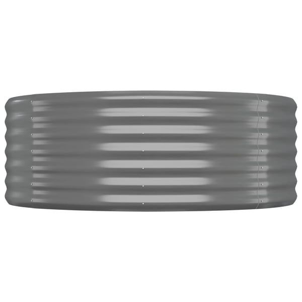 vidaXL Høybed galvanisert stål 175x100x36 cm grå