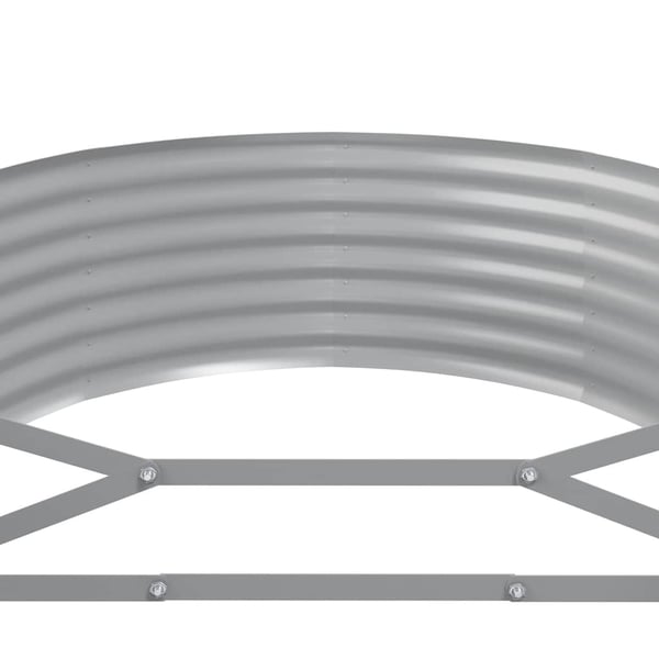 vidaXL Høybed galvanisert stål 507x100x36 cm antrasitt