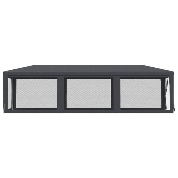 vidaXL Festtelt med 8 sidevegger av netting antrasitt 3x9 m HDPE
