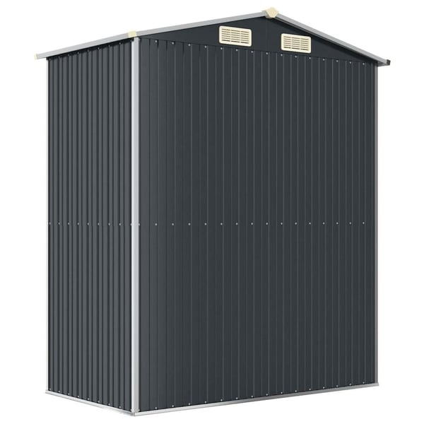vidaXL haveskur 192x108x223 cm galvaniseret stål antracitgrå