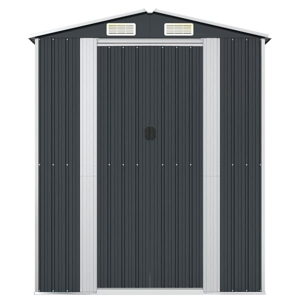 vidaXL haveskur 192x108x223 cm galvaniseret stål antracitgrå