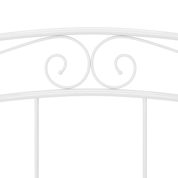 vidaXL Sengeramme hvit metall 160x200 cm