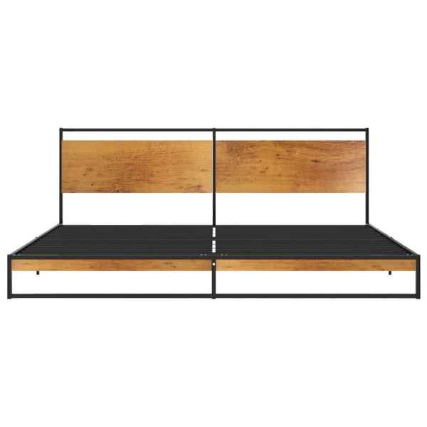 vidaXL Sängynrunko metalli 200x200 cm