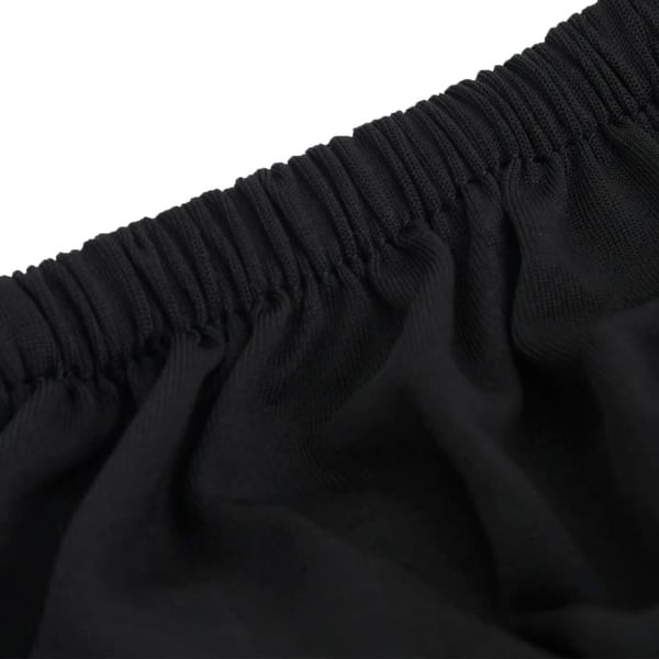 vidaXL elastisk 4-personers sofabetræk polyesterjersey sort