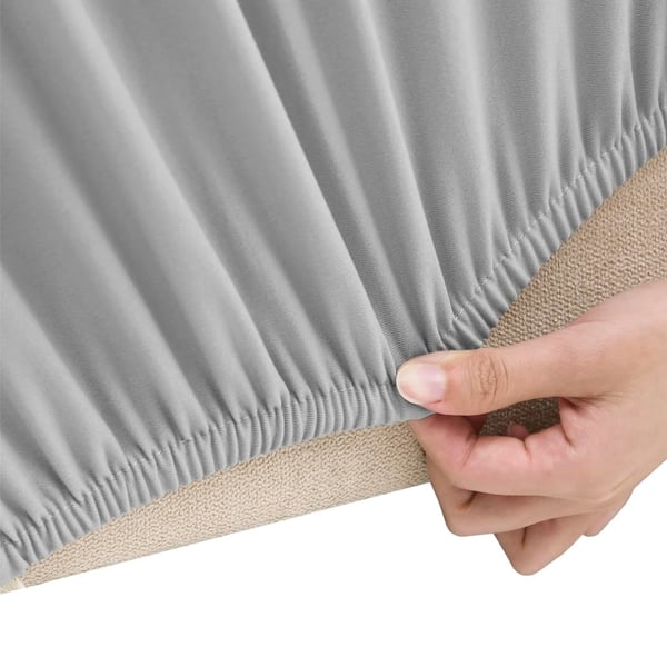 vidaXL Joustava 4-istuttavan sohvan päällinen harmaa polyesteri jersey