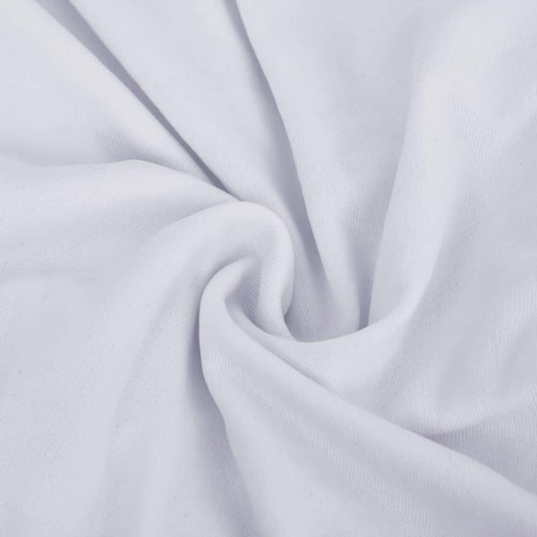 vidaXL elastisk 3-personers sofabetræk polyesterjersey hvid
