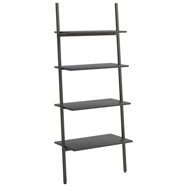 vidaXL Stigehyller 4 etasjer svart 64x34x150,5 cm