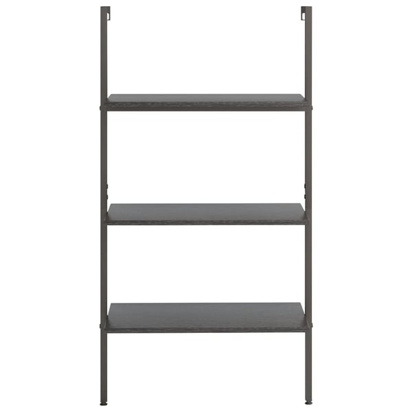 vidaXL Stigehyller 3 etasjer svart 64x35x120,5 cm