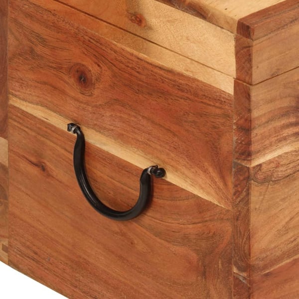 vidaXL opbevaringskasse 39x28x31 cm massivt akacietræ