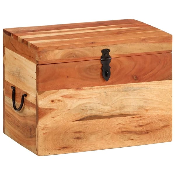 vidaXL opbevaringskasse 39x28x31 cm massivt akacietræ