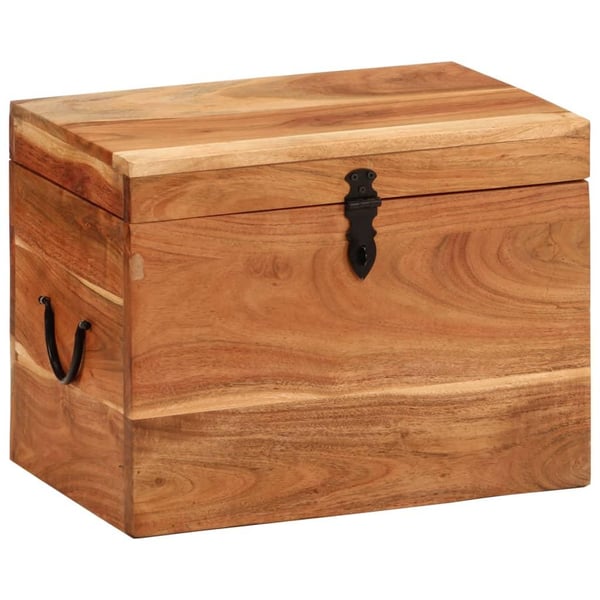 vidaXL opbevaringskasse 39x28x31 cm massivt akacietræ