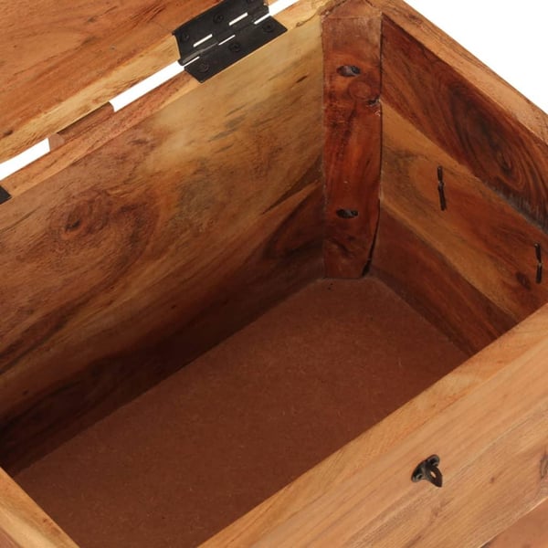vidaXL opbevaringskasse 39x28x31 cm massivt akacietræ