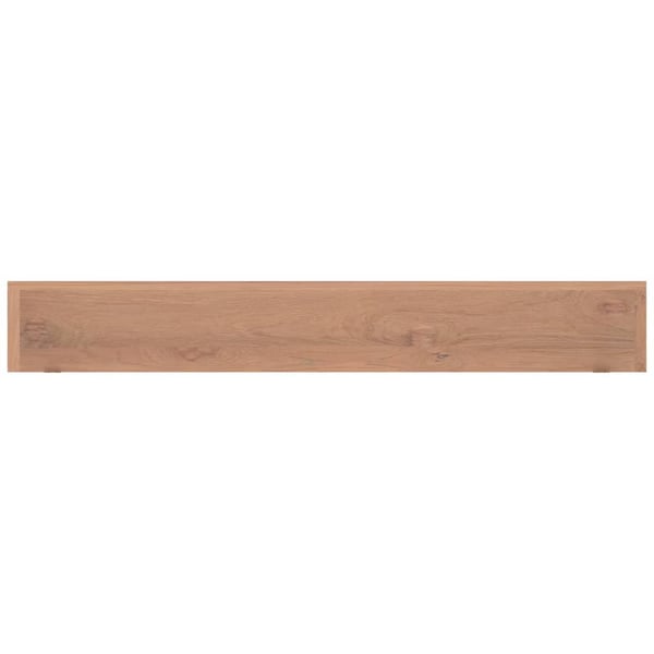 vidaXL væghylder 2 stk. 110x15x6 cm massivt teaktræ