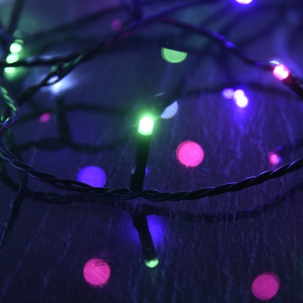 vidaXL LED-lyskæde med 300 LED'er 30 m PVC pastelfarver