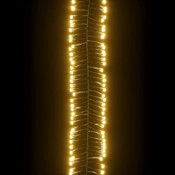 vidaXL LED-strenglys med 1000 lysdioder varmhvit 11 m PVC