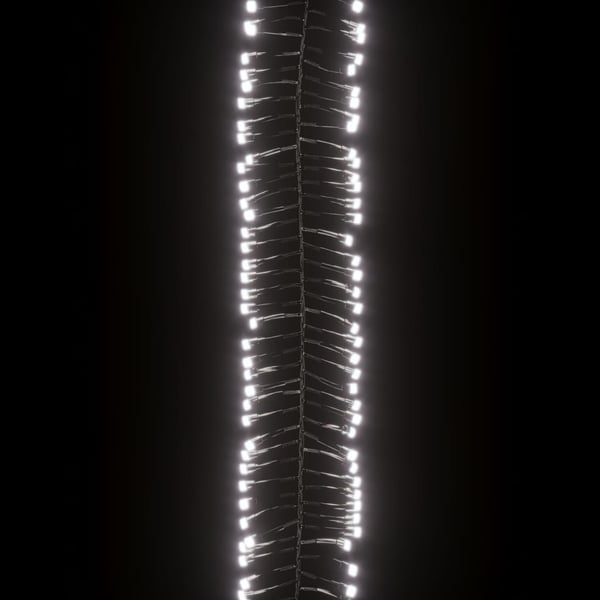 vidaXL LED-strenglys med 2000 lysdioder kaldhvit 17 m PVC