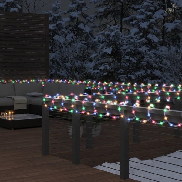 vidaXL Valokaapeli 1200 LED-valoa monivärinen 50 m PVC