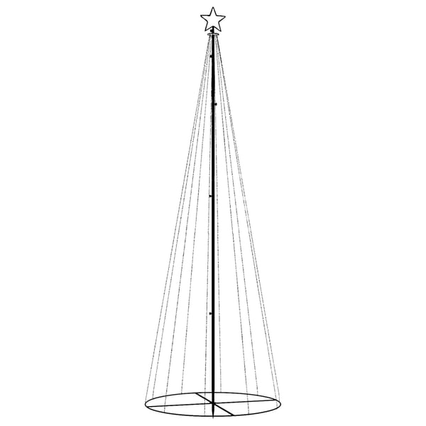 vidaXL Juletre kjegleformet blå 310 lysdioder 100x300 cm