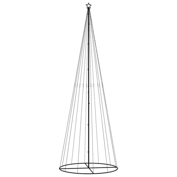 vidaXL Juletre kjegleformet blå 732 lysdioder 160x500 cm