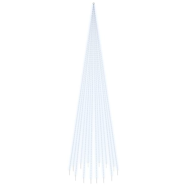 vidaXL juletræ til flagstang 1134 LED'er 800 cm koldt hvidt lys