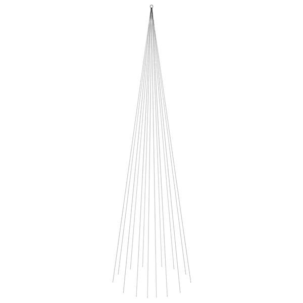 vidaXL juletræ til flagstang 1134 LED'er 800 cm blåt lys