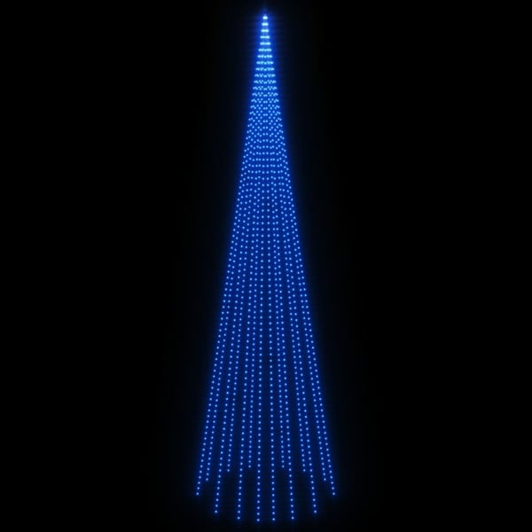 vidaXL juletræ til flagstang 1134 LED'er 800 cm blåt lys