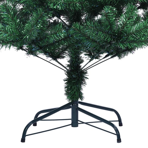 vidaXL Tekojoulukuusi värikkäät oksankärjet 120 cm vihreä PVC