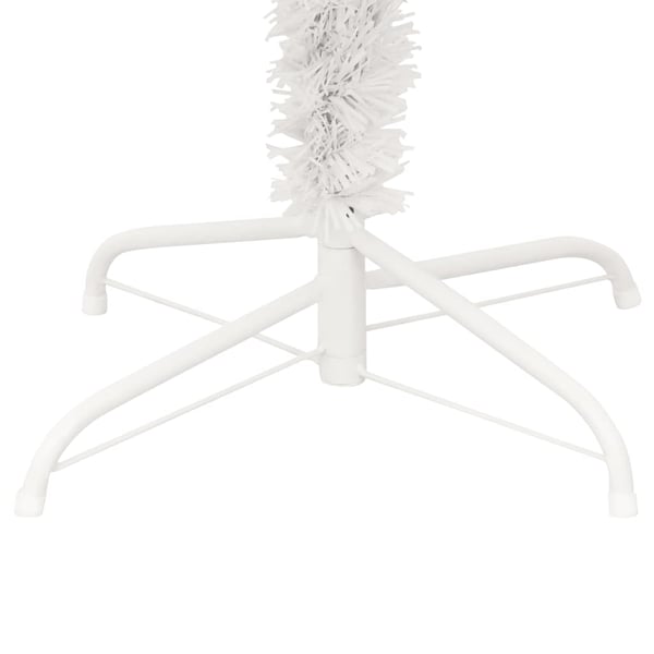 vidaXL Belyst plastgran med fot vit 150 cm PVC