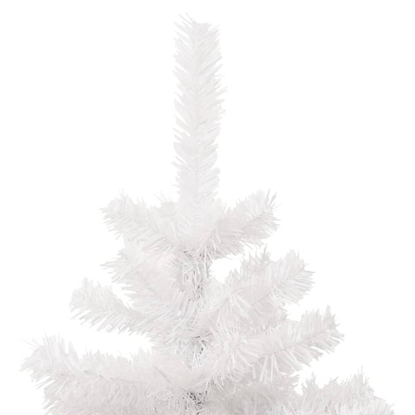 vidaXL juletræ med lys og juletræsfod PVC 180 cm hvid