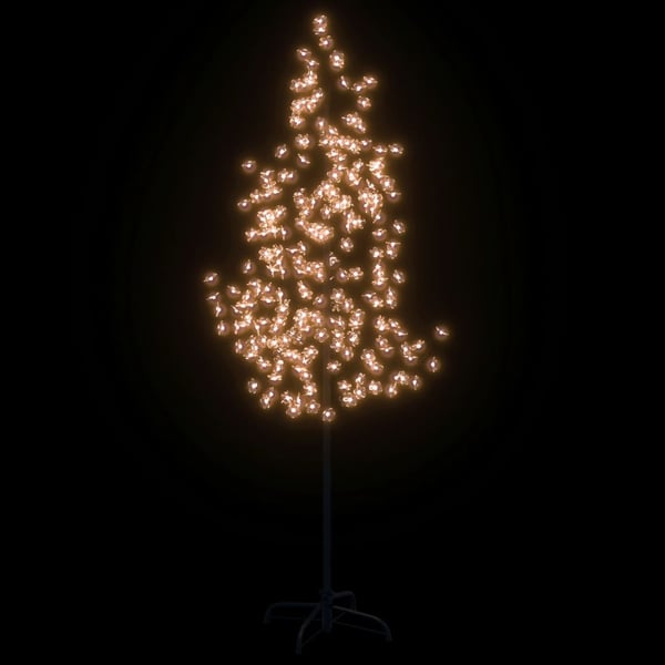 vidaXL LED-tre kirsebærblomst varmhvit 220 lysdioder 220 cm