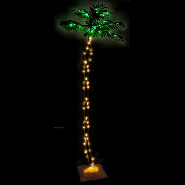 vidaXL LED-palmetre varmhvit 136 lysdioder 220 cm