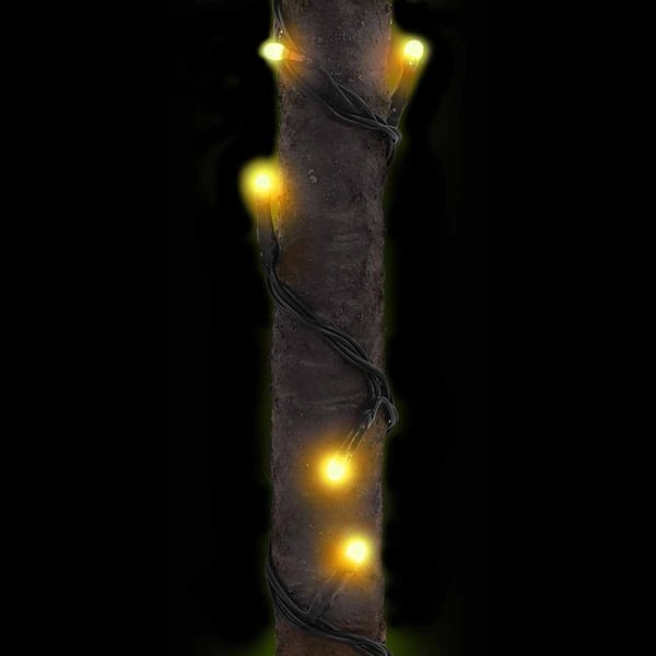vidaXL LED-palmetre varmhvit 136 lysdioder 220 cm