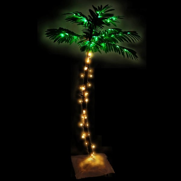 vidaXL LED-palmetre varmhvit 72 lysdioder 120 cm