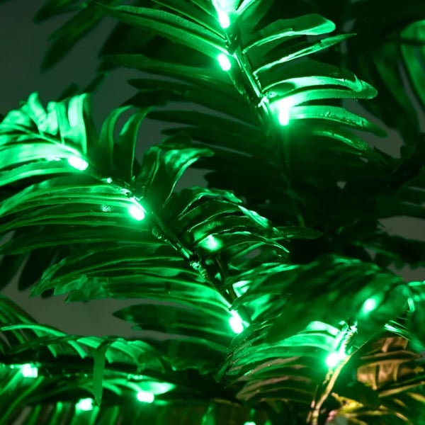 vidaXL LED-palmetre varmhvit 72 lysdioder 120 cm