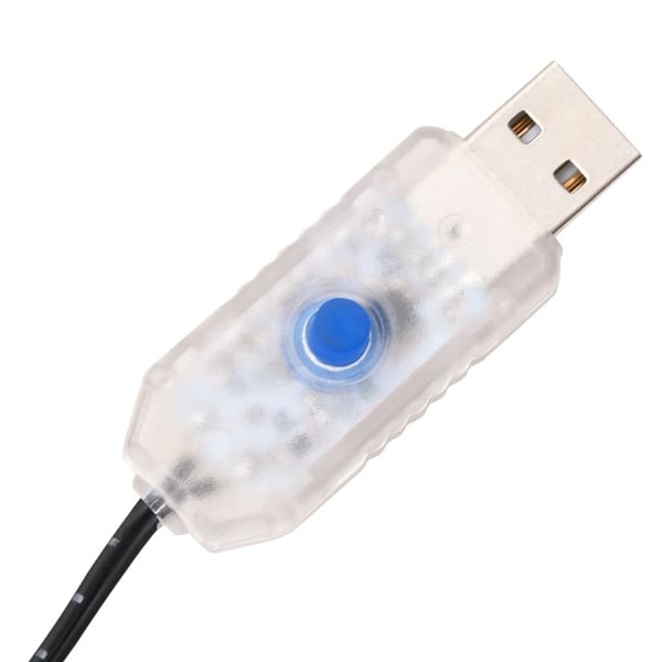 vidaXL LED-palmetre varmhvit 96 lysdioder 180 cm
