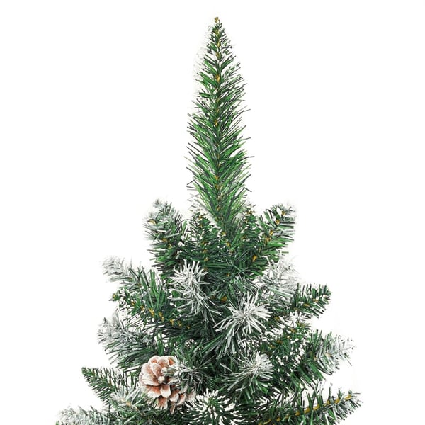 vidaXL Ohut tekojoulukuusi jalustalla 120 cm PVC