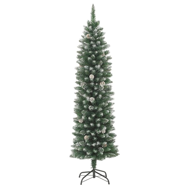 vidaXL Ohut tekojoulukuusi jalustalla 150 cm PVC