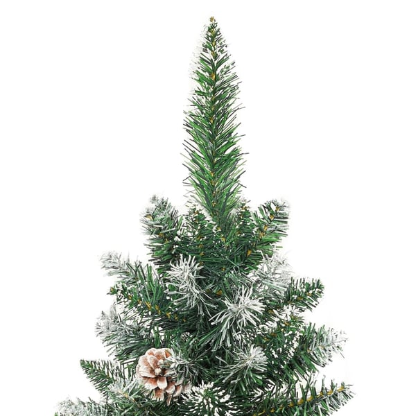 vidaXL Ohut tekojoulukuusi jalustalla 180 cm PVC