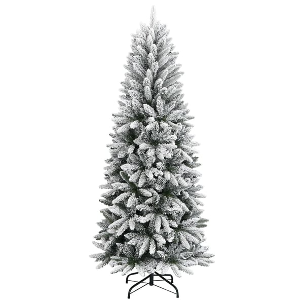 vidaXL kunstigt juletræ med sne 120 cm PVC og PE