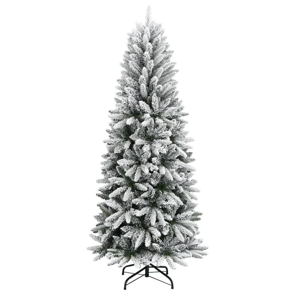 vidaXL kunstigt juletræ med sne 180 cm PVC og PE