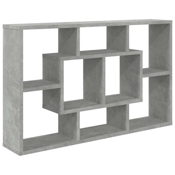 vidaXL væghylde 85x16x52,5 cm konstrueret træ betongrå
