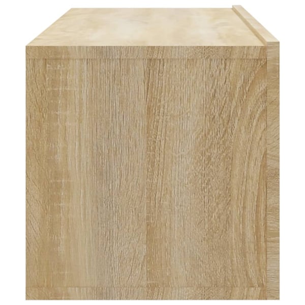 vidaXL Vegghengte TV-benker 2stk sonoma eik 100x30x30cm konstruert tre