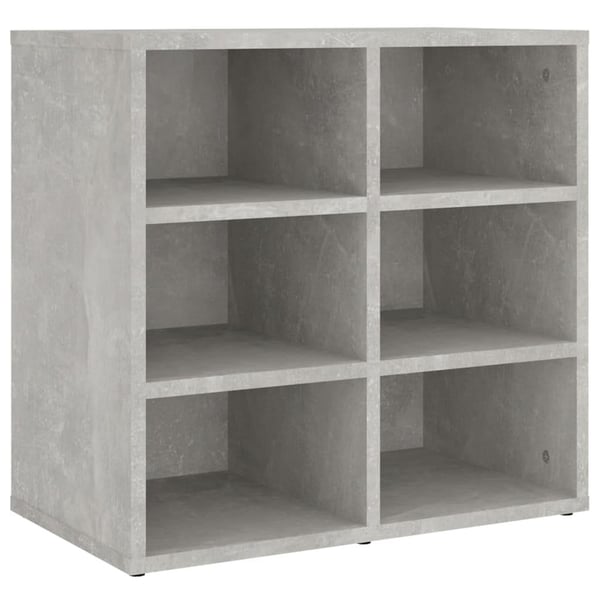 vidaXL Skoskap betonggrå 2 stk 52,5x30x50 cm