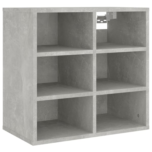 vidaXL Skoskap betonggrå 52,5x30x50 cm