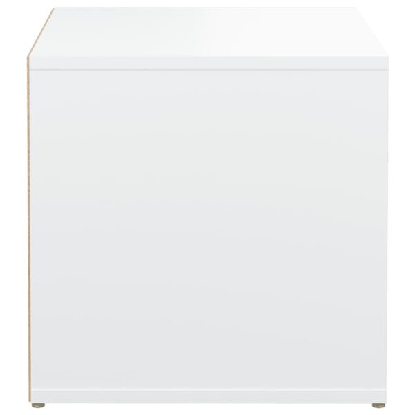 vidaXL Oppbevaringsskap hvit 40,5x40x40 cm konstruert tre