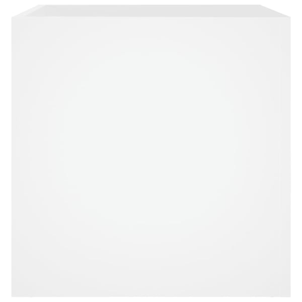 vidaXL Plantekasse hvit 40x40x40 cm konstruert tre
