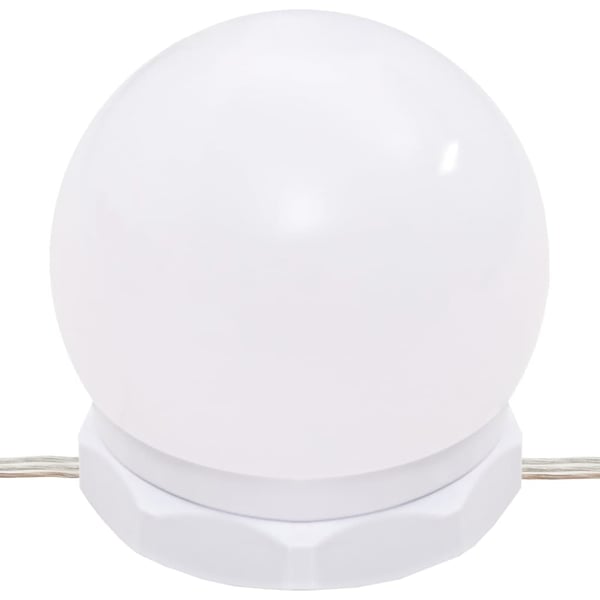 vidaXL Sminkebord med LED hvit 86,5x35x136 cm