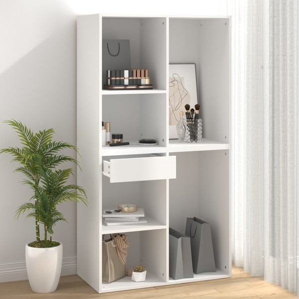 vidaXL Sminkeskap hvit 80x40x75 cm konstruert tre