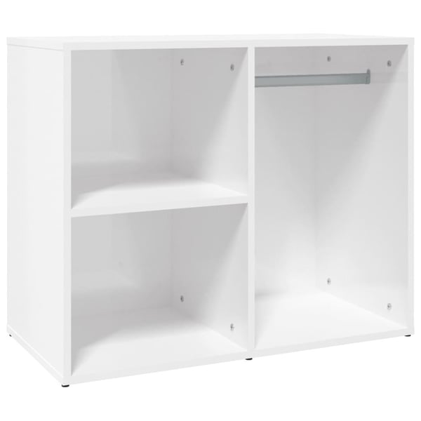 vidaXL Sminkeskap høyglans hvit 80x40x65 cm konstruert tre