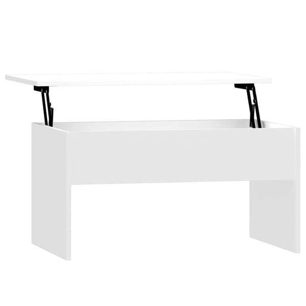 vidaXL sofabord 80x50,5x41,5 cm konstrueret træ hvid højglans